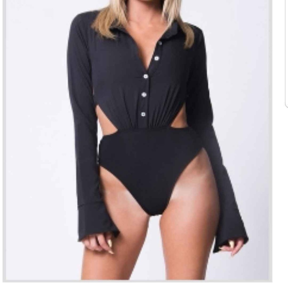 Black Long Sleeve Bodysuit